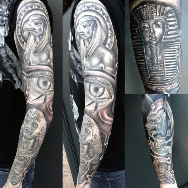 Artistic and Creative Full Sleeve Tattoo Idea