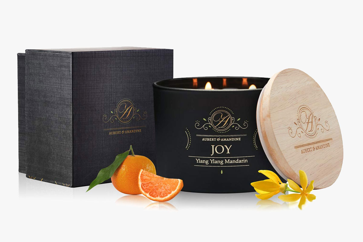 Aubert and Amandine Luxury Scented Soy 3 Wick Candle