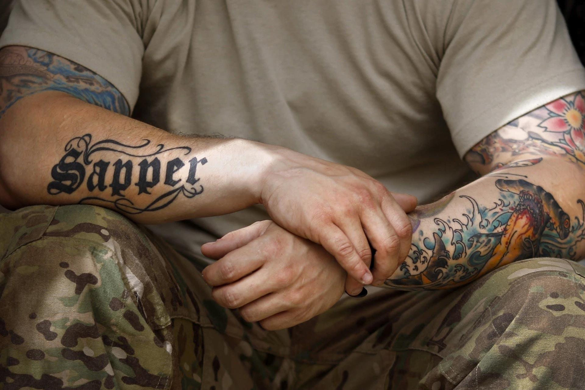 2. Badass Military Skull Tattoo Designs for Men - wide 1