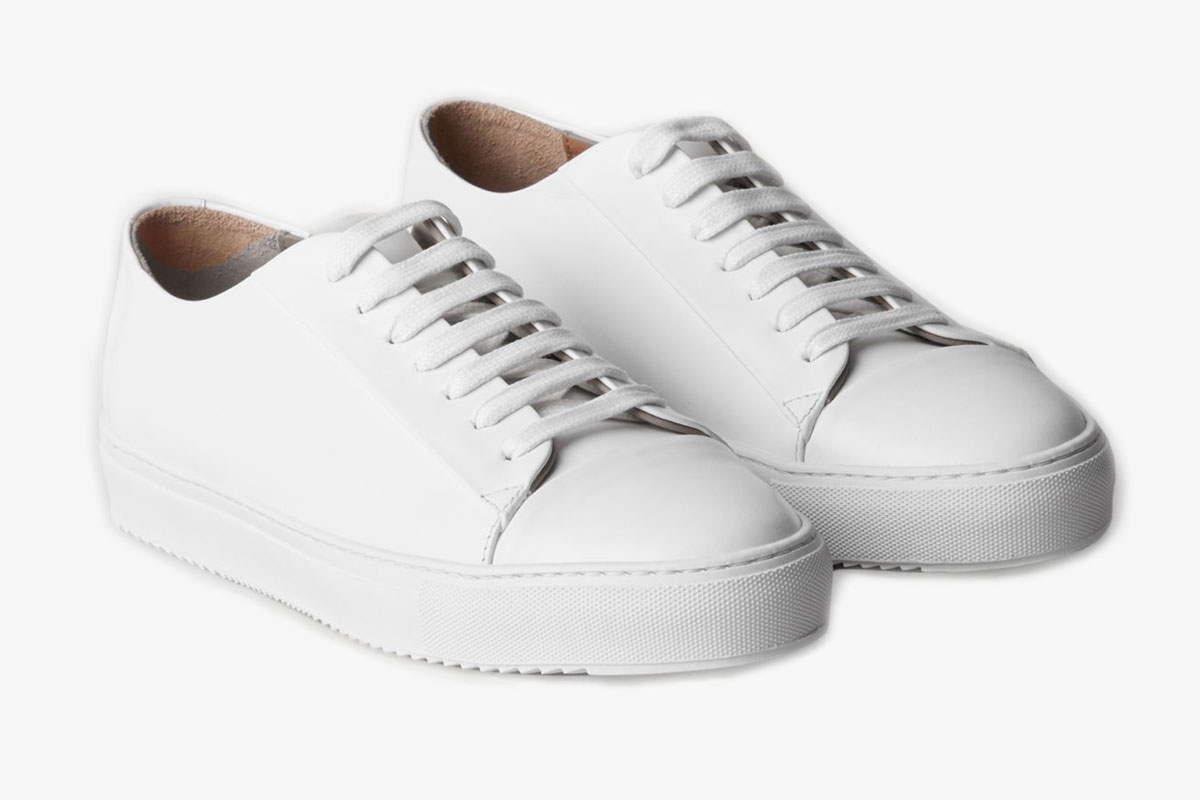 COS Thick Soled Leather Sneakers