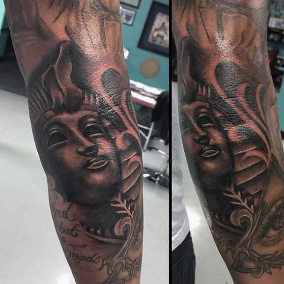 Cover Your Entire Arm in Egyptian Styled Tattoos