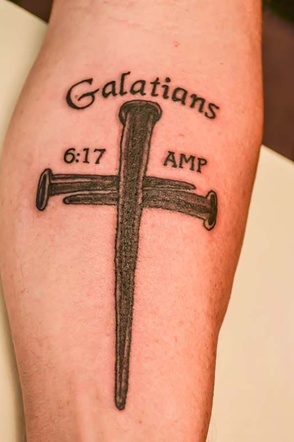 Galatians Nail Cross Bible Verse Idea