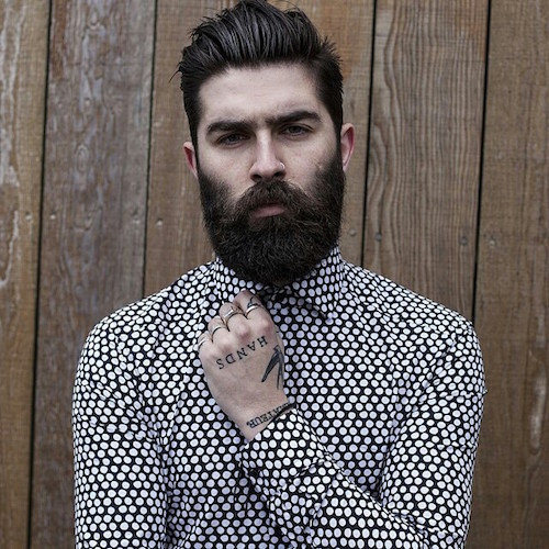 Hipster Vibes with a Full Beard and Well Cared For Hairstyle