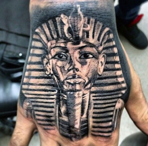 Tattoo an Egyptian Pharaoh on Your Hand