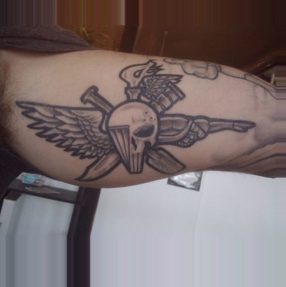 US Marine Corps Symbolism Forearm Tattoo Idea