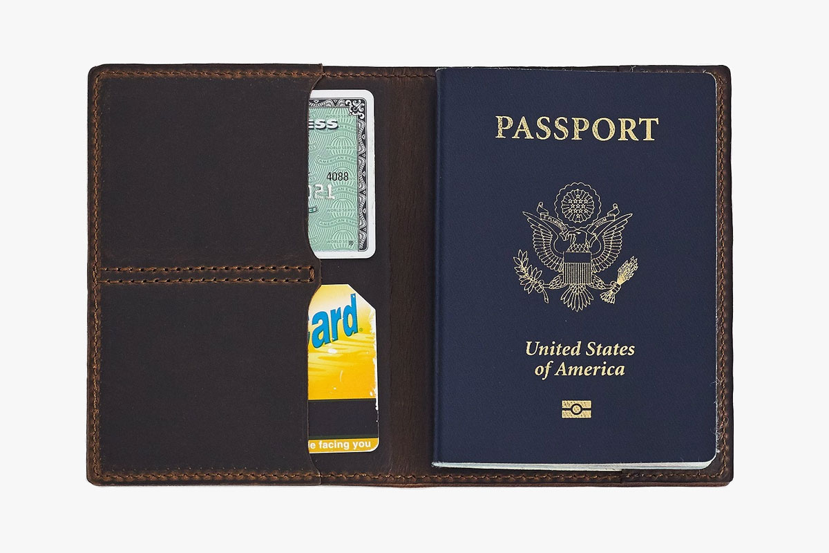 Whipping Post Leather Passport Wallet