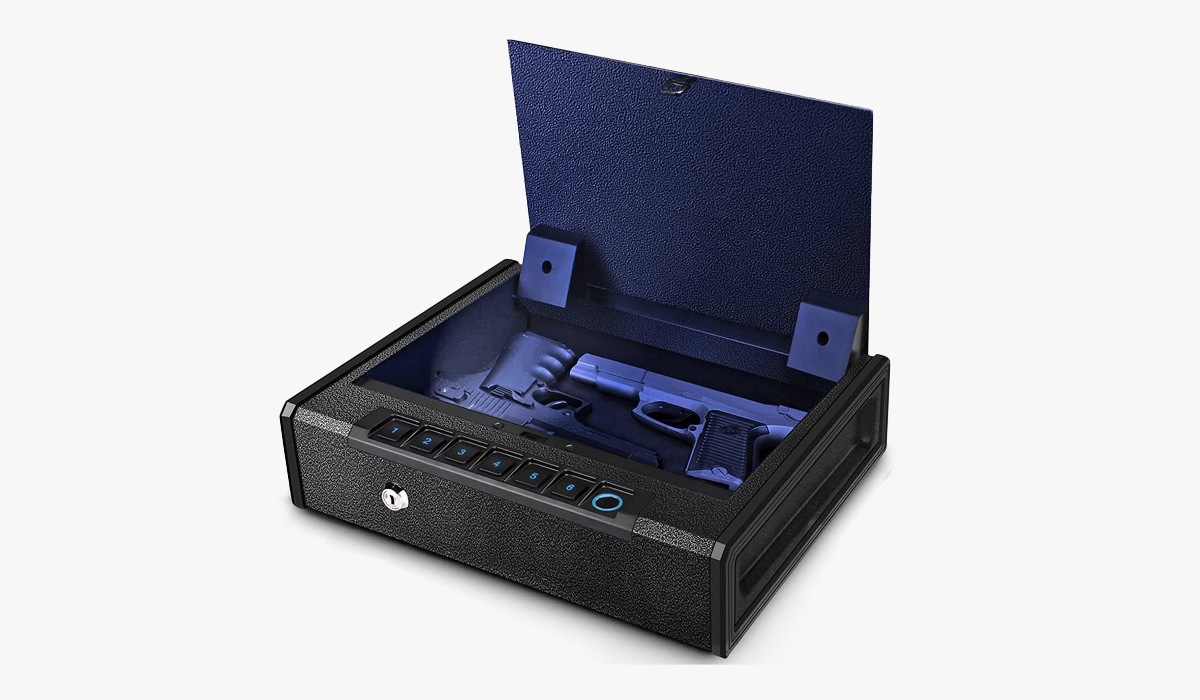 moutec biometric gun safe for pistols 