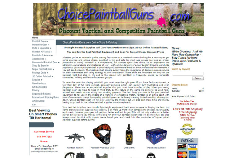 The 10 Best Online Paintball Stores Improb   Choice Paintball Guns 768x512 