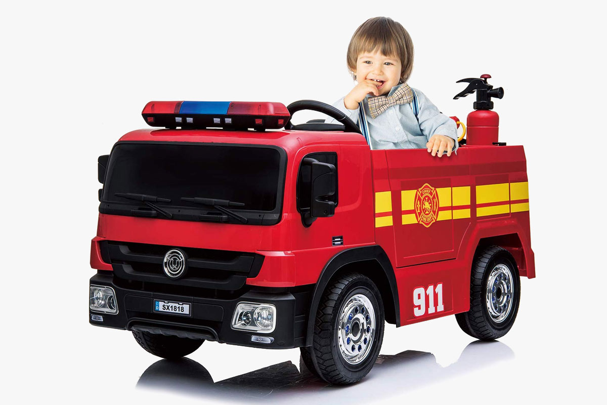 Kids Club Ride-On Fire Truck