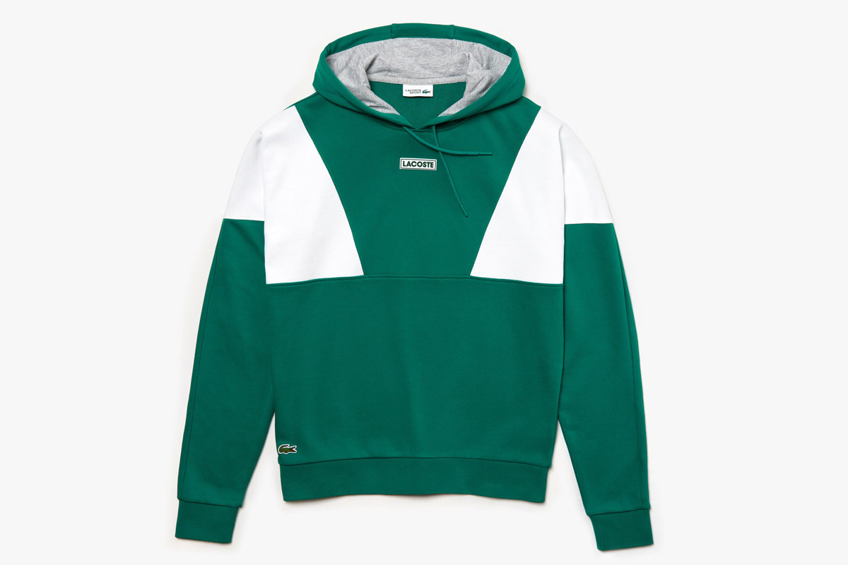 Lacoste Sport Hooded Fleece Sweatshirt