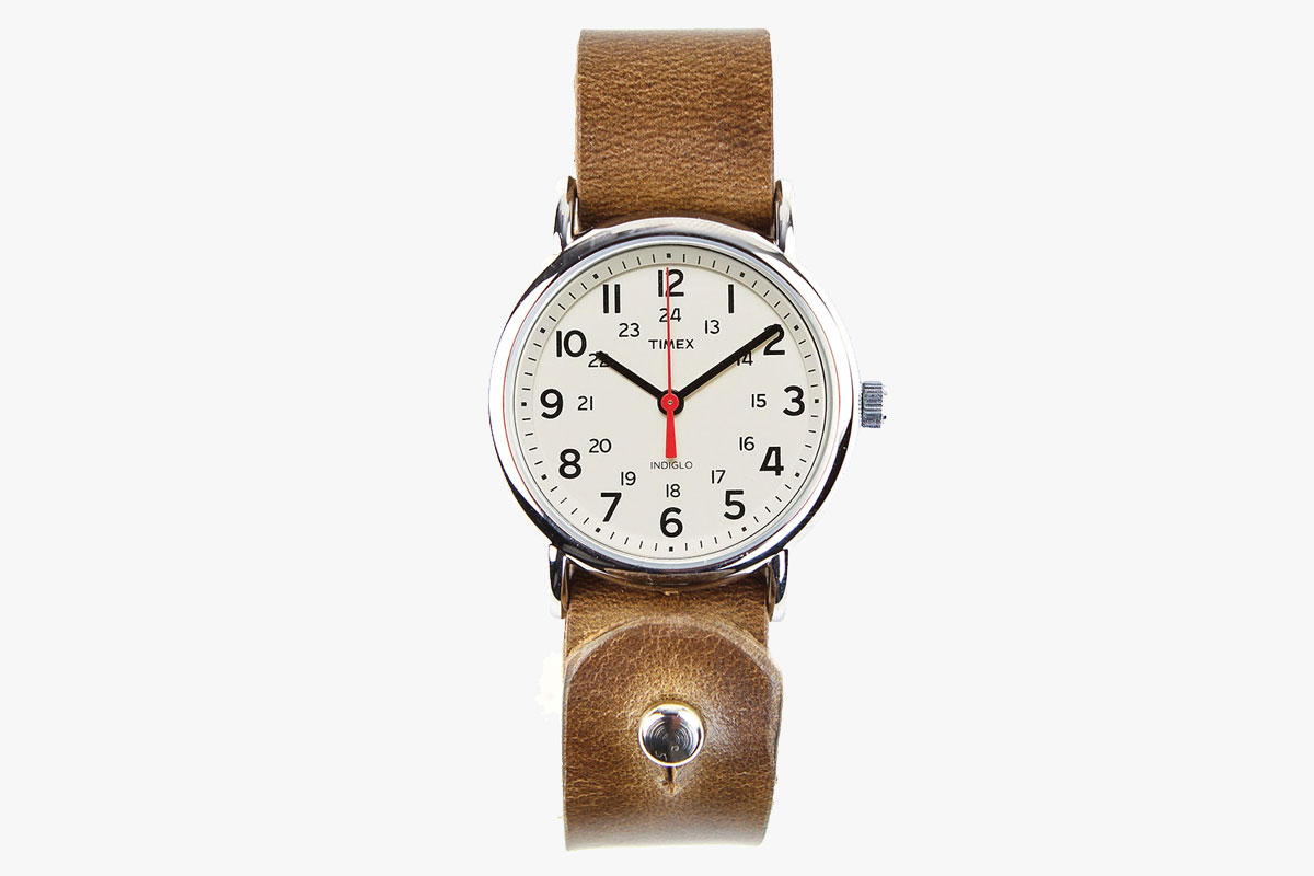 Horween Leather Timex Weekender Watch