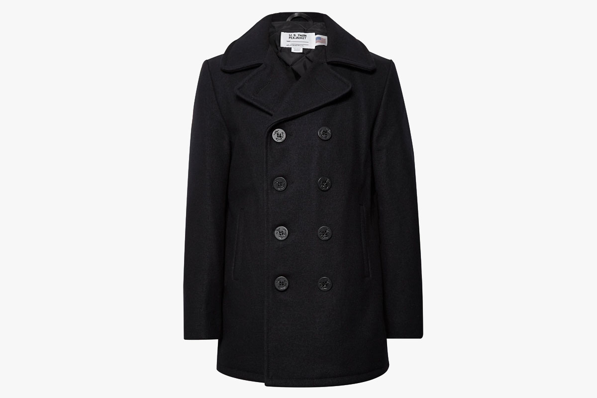 Essentials Mens Wool Blend Heavyweight Peacoat Jacket Amazon