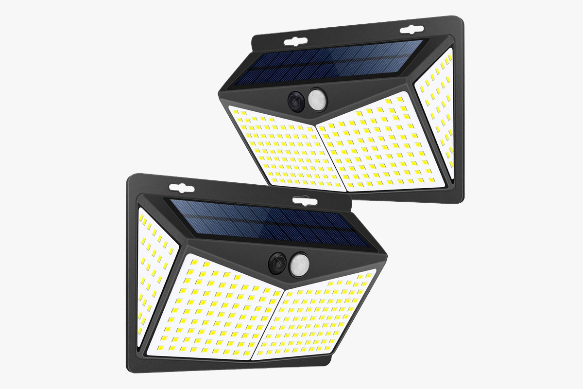 Zitrads 208 LED Solar Motion Sensor Outdoor Lights
