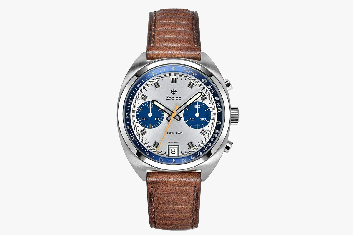Zodiac Grandrally Stainless Steel Swiss-Quartz Watch
