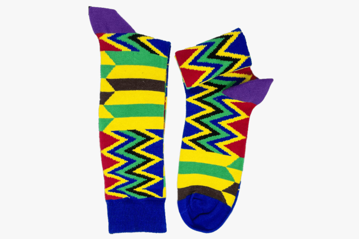 Afrisocks Authentic African Print Socks