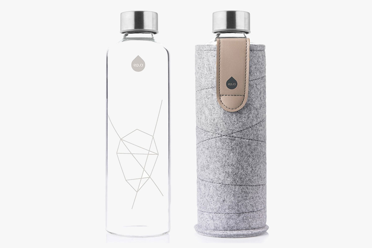 EQUA Glass Water Bottle