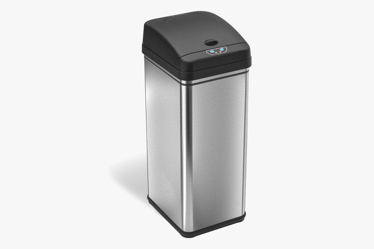 iTouchless Automatic Sensor Stainless Steel Trash Can
