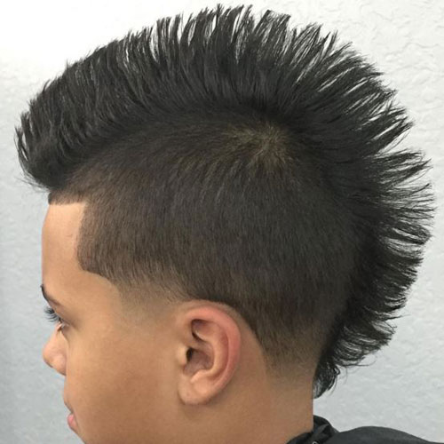 Taper Fade Spiked Out Mohawk Idea