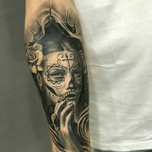 Traditional Portrait Tattoo for Men