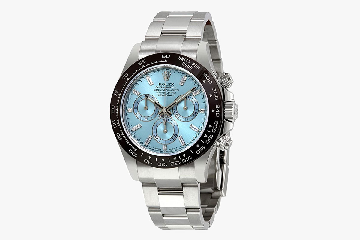 Rolex Oyster Perpetual Cosmograph Daytona Ice Blue Dial Automatic Men’s Chronograph Watch