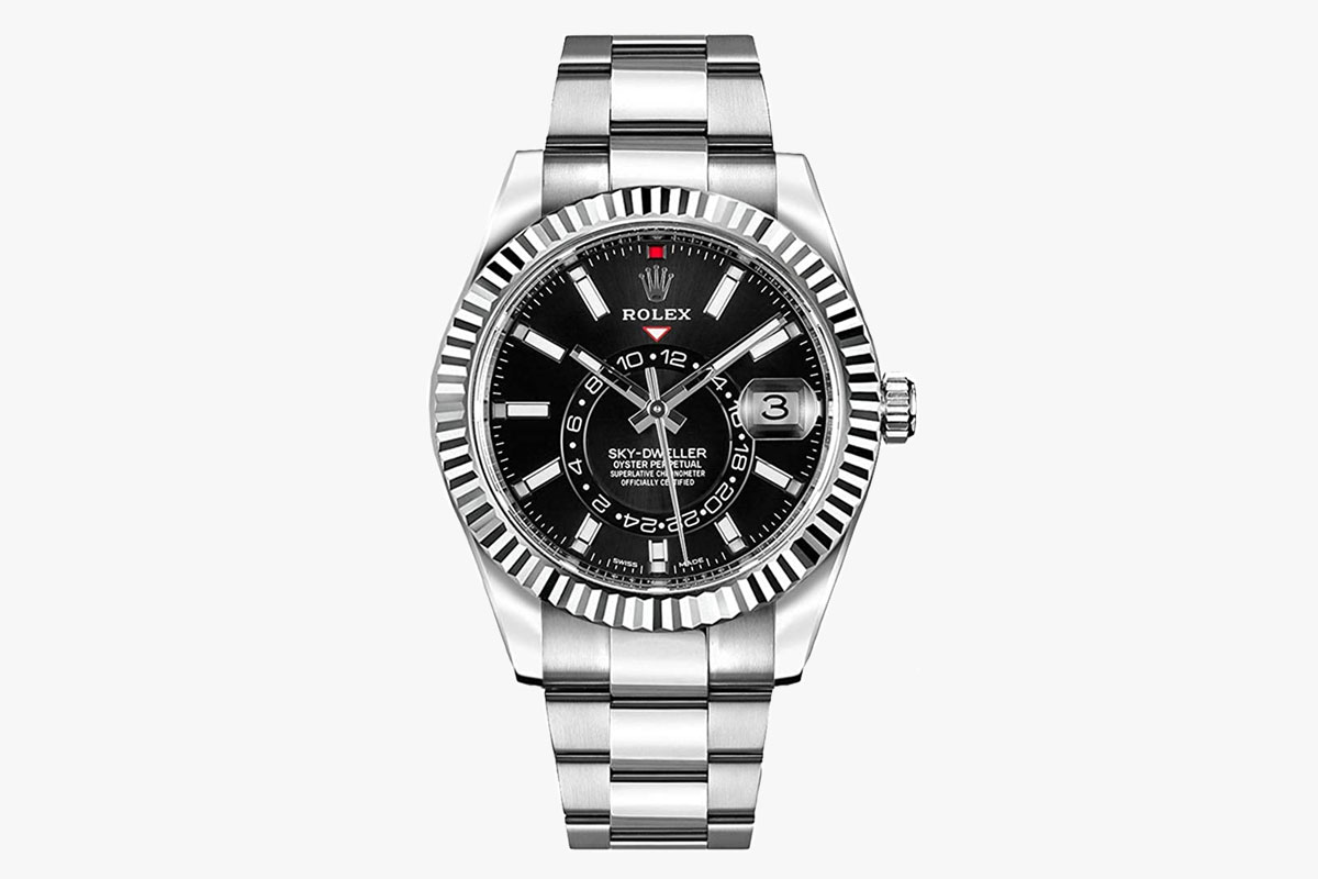 Rolex Sky-Dweller Black Dial Automatic Mens Oyster Watch