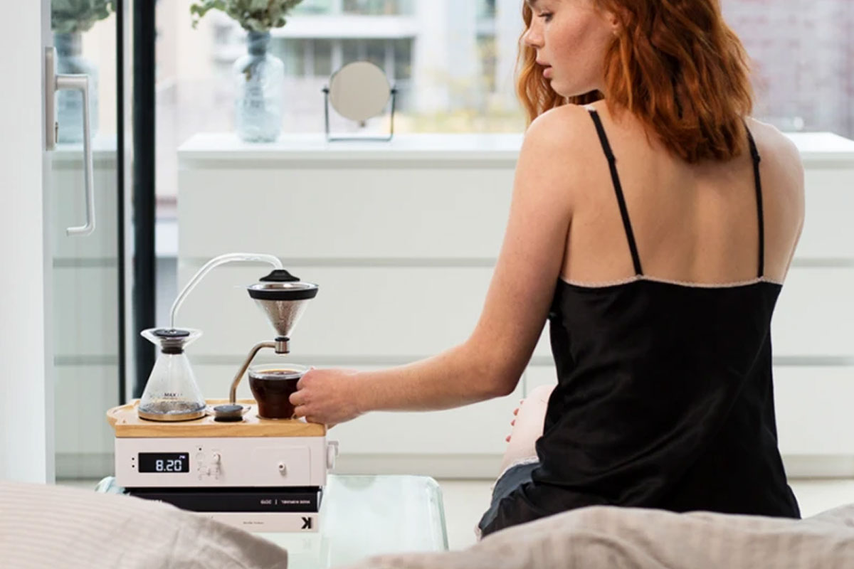 The Barisieur Tea and Coffee Alarm Clock
