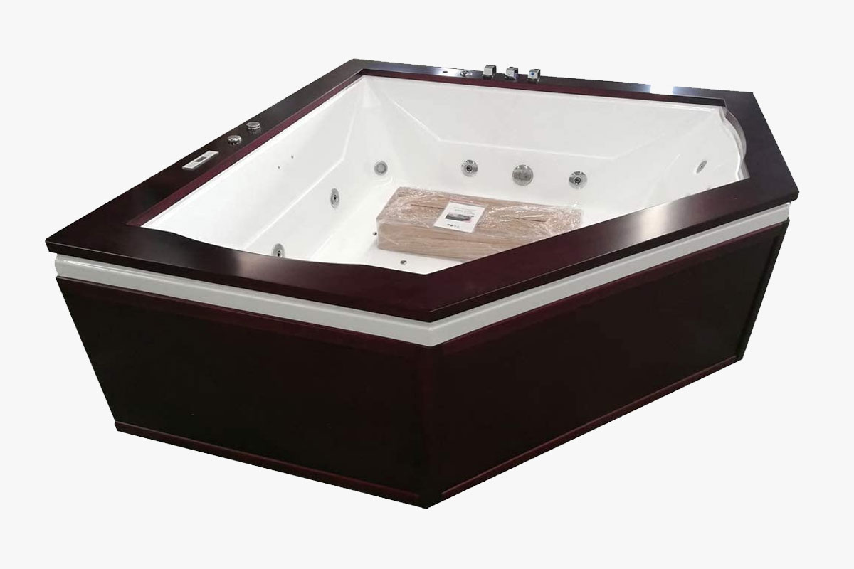 SDI Factory Direct Indoor 2 Person Whirlpool Hydrotherapy Massage Spa Bathtub Corner Bath Tub