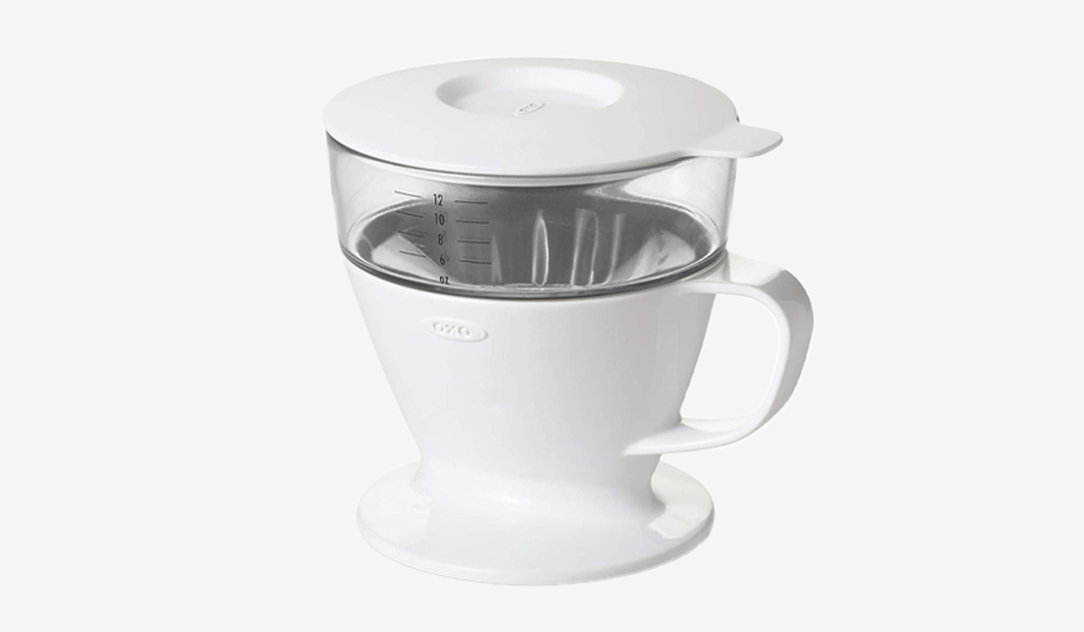 oxo brew pour-over coffee maker with water tank