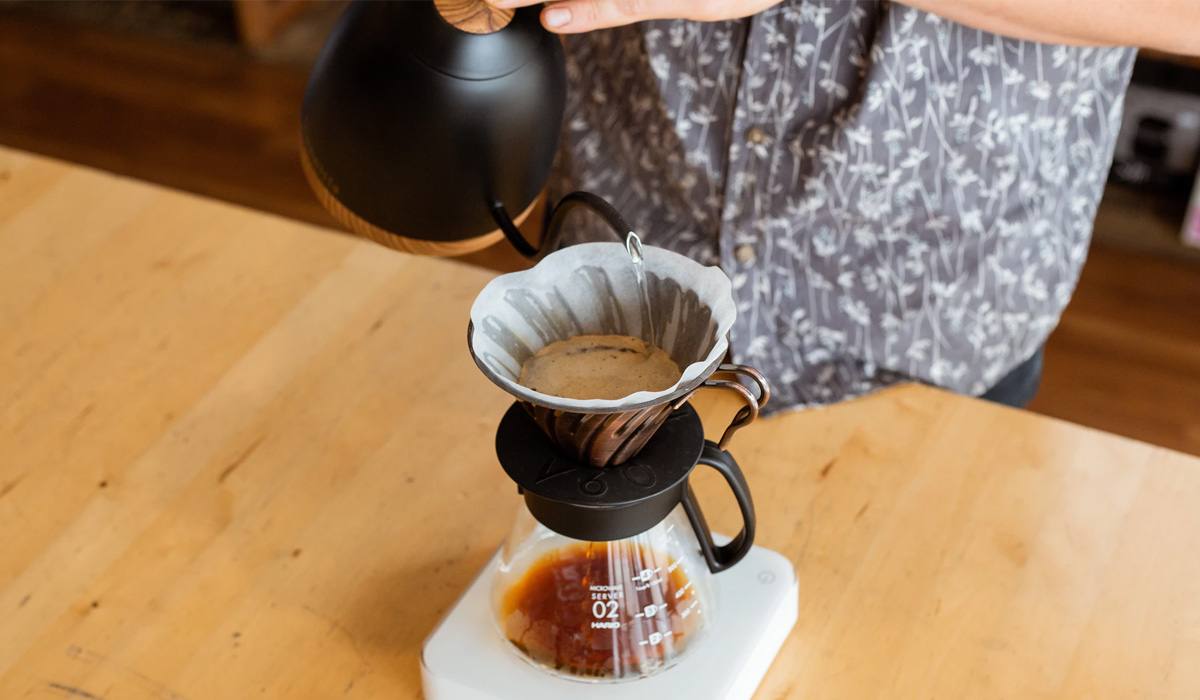 pour over coffee procedure