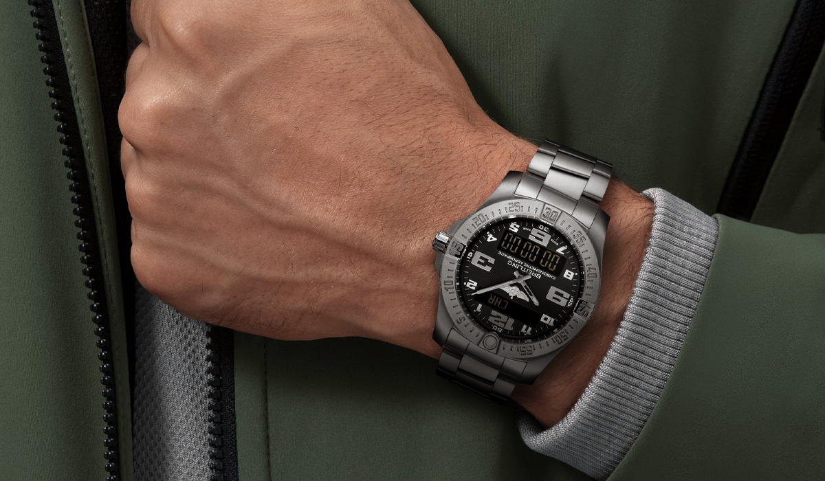 the breitling aerospace evo, from breitling's line of professional watches