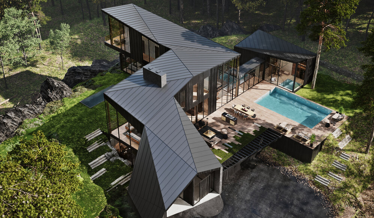 first private residential estate designed by sylvan rock x aston martin