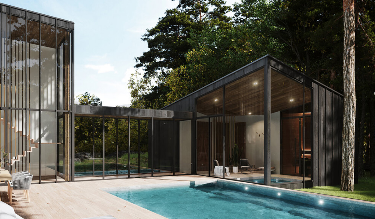 first private residential estate designed by sylvan rock x aston martin