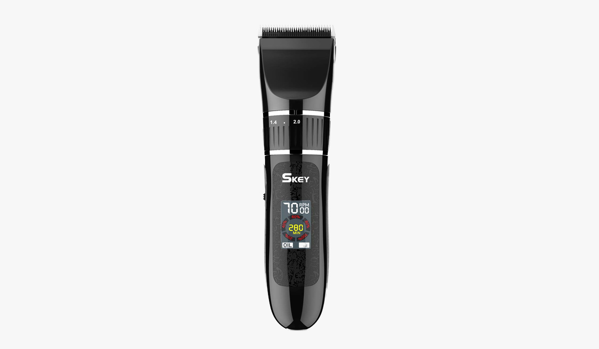 skey rechargeable hair beard trimmer with lcd display