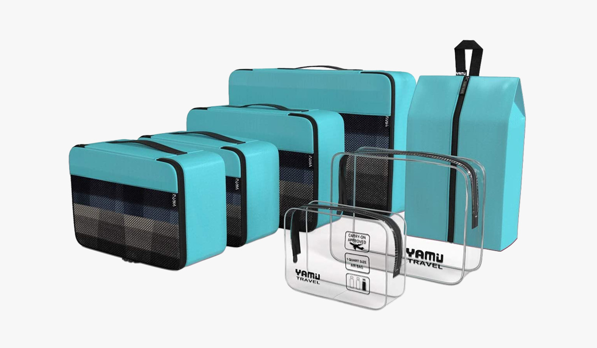 yamiu 7-pcs travel organizer packing cubes