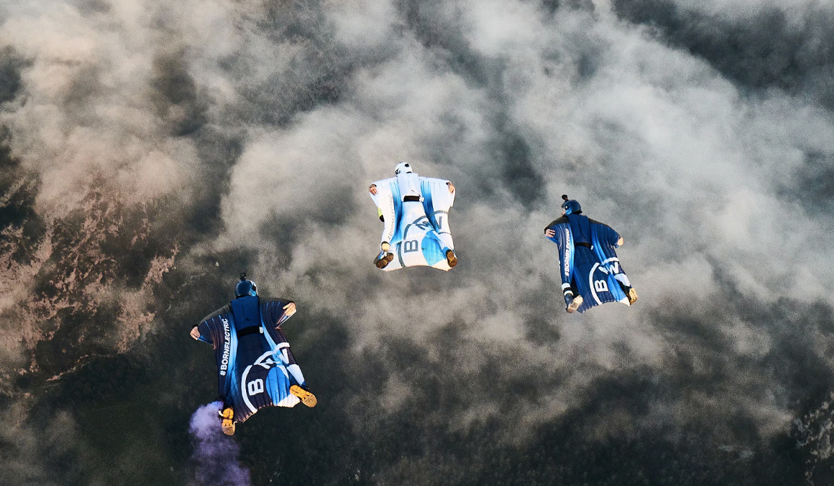 the bmw electrified wingsuit