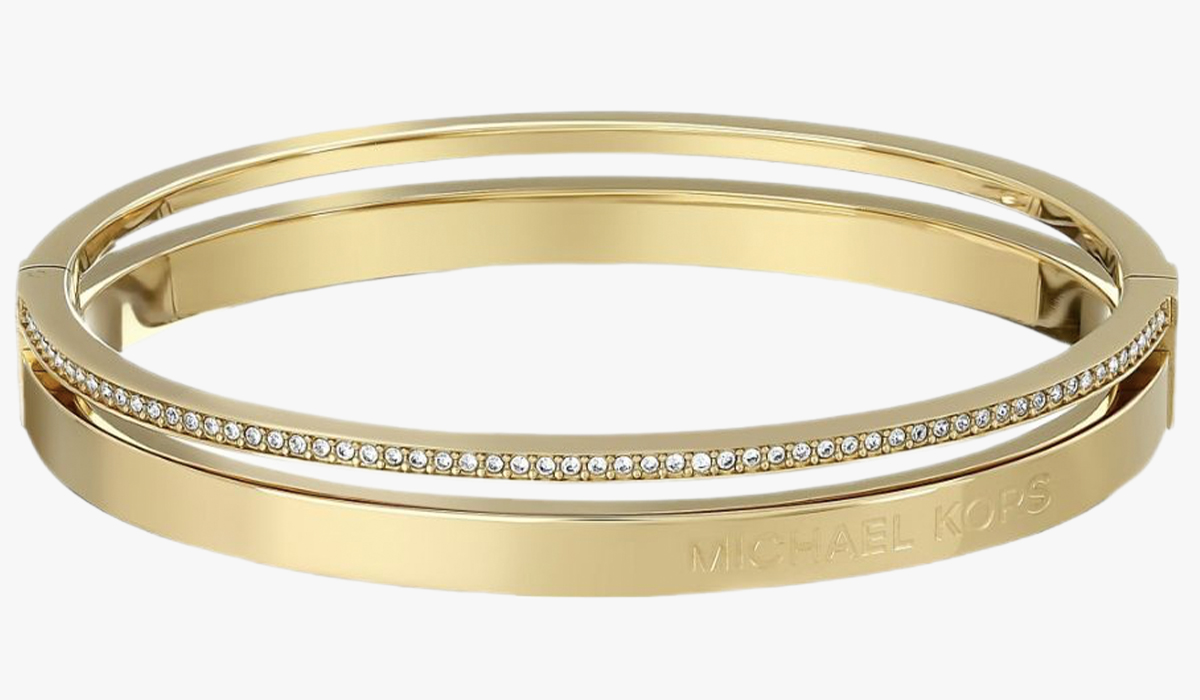 michael kors women's stainless steel bangle bracelet