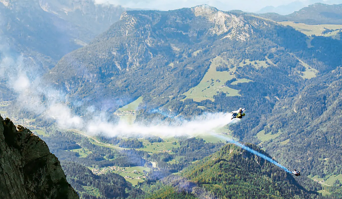 the bmw electrified wingsuit