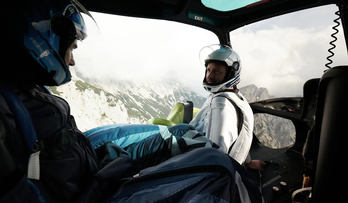 the bmw electrified wingsuit