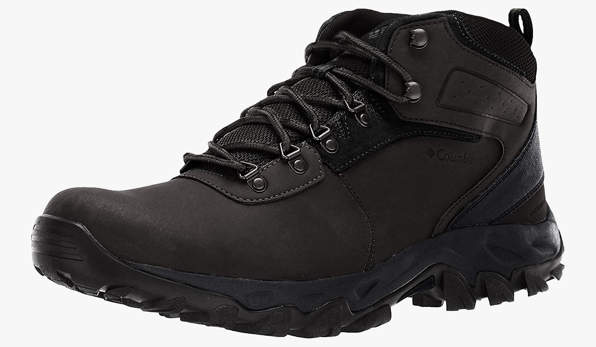 columbia newton ridge plus li hiking all-black boot for men