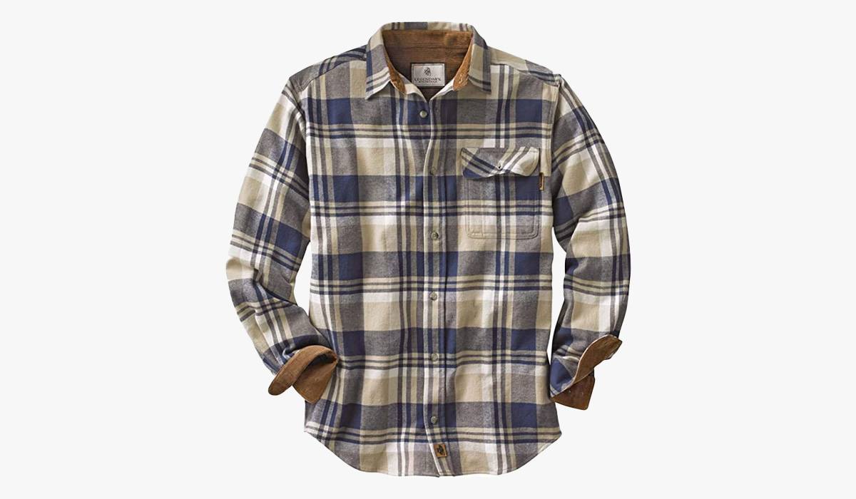 legendary whitetails men's buck camp flannel shirt