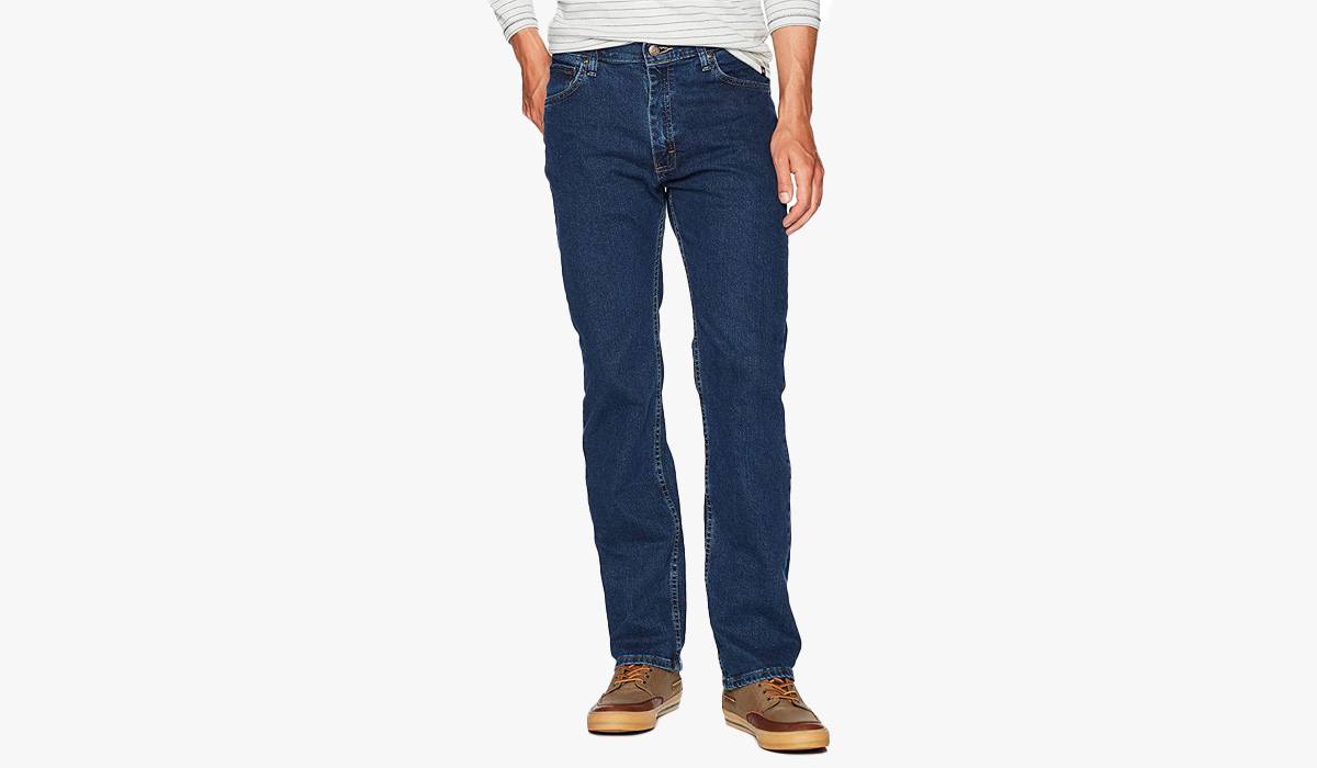 wrangler men's regular fit comfort flex waist jean