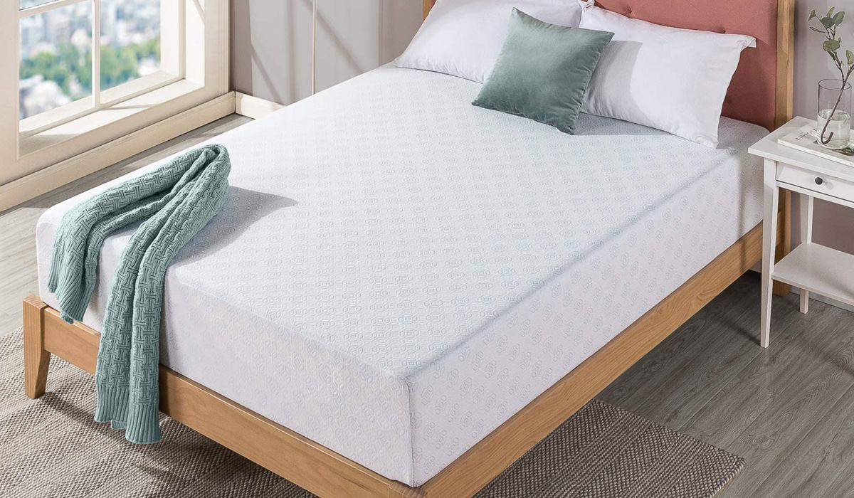 zinus 12 inch gel-infused foam mattress