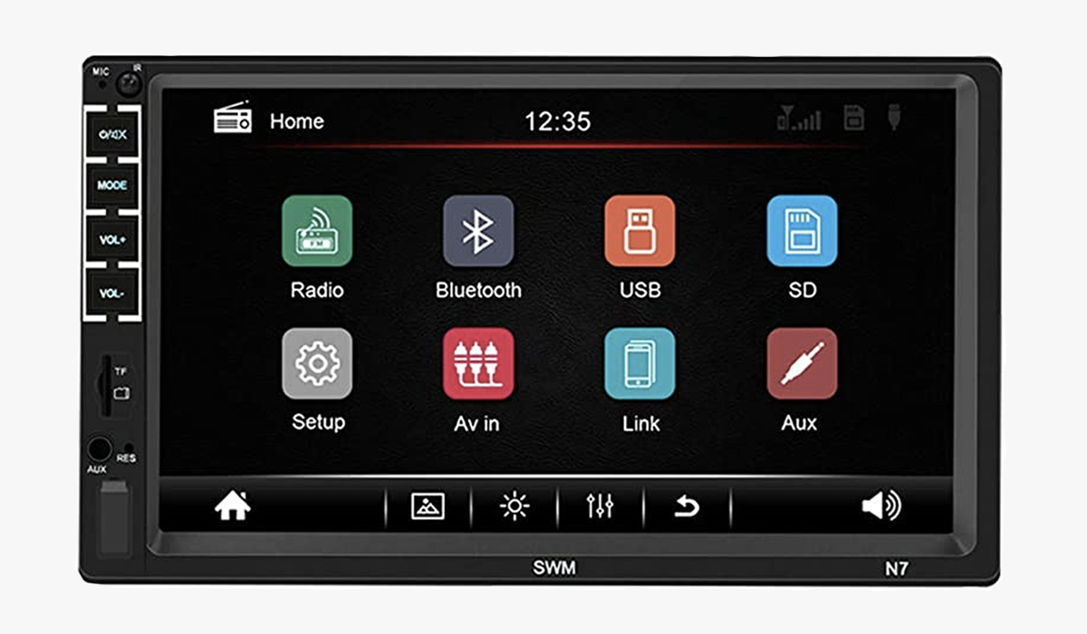 leadfan double din touch screen car stereo