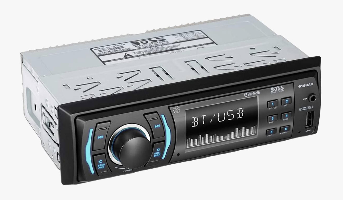 boss audio systems 616uab single din multimedia car stereo