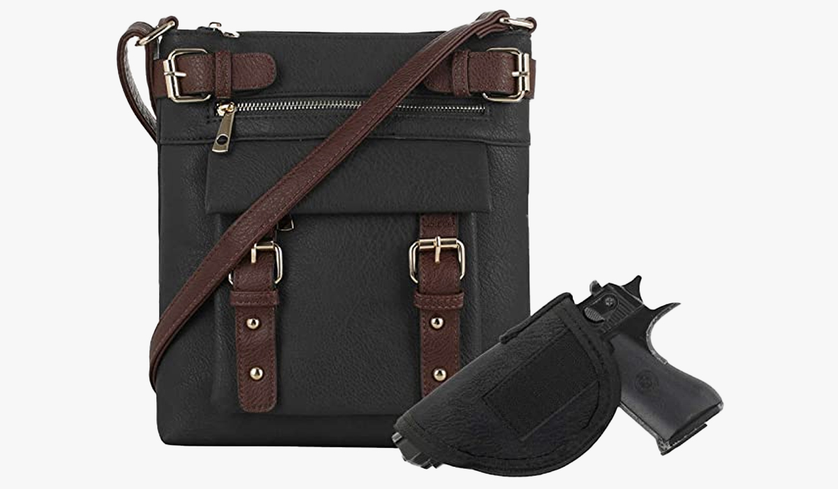 jessie & james two-toned concealed carry purse