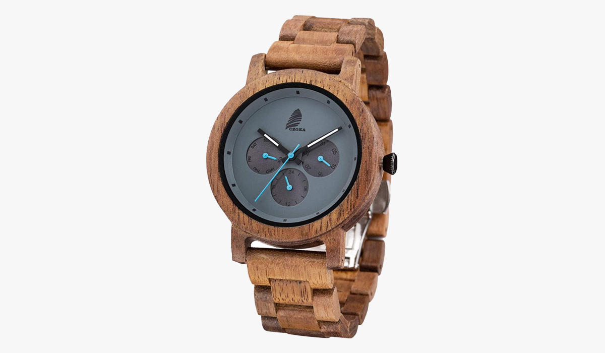 czoka unisex design wooden watch