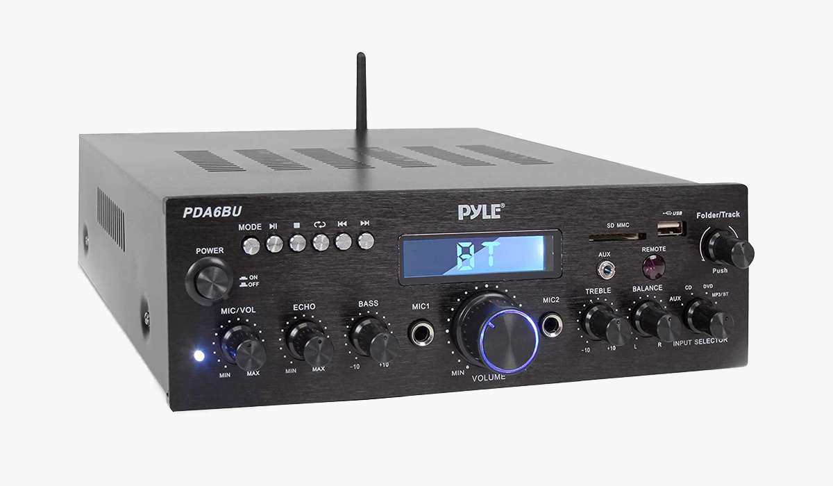 pyle pda6bu.5 compact bluetooth stereo amplifier