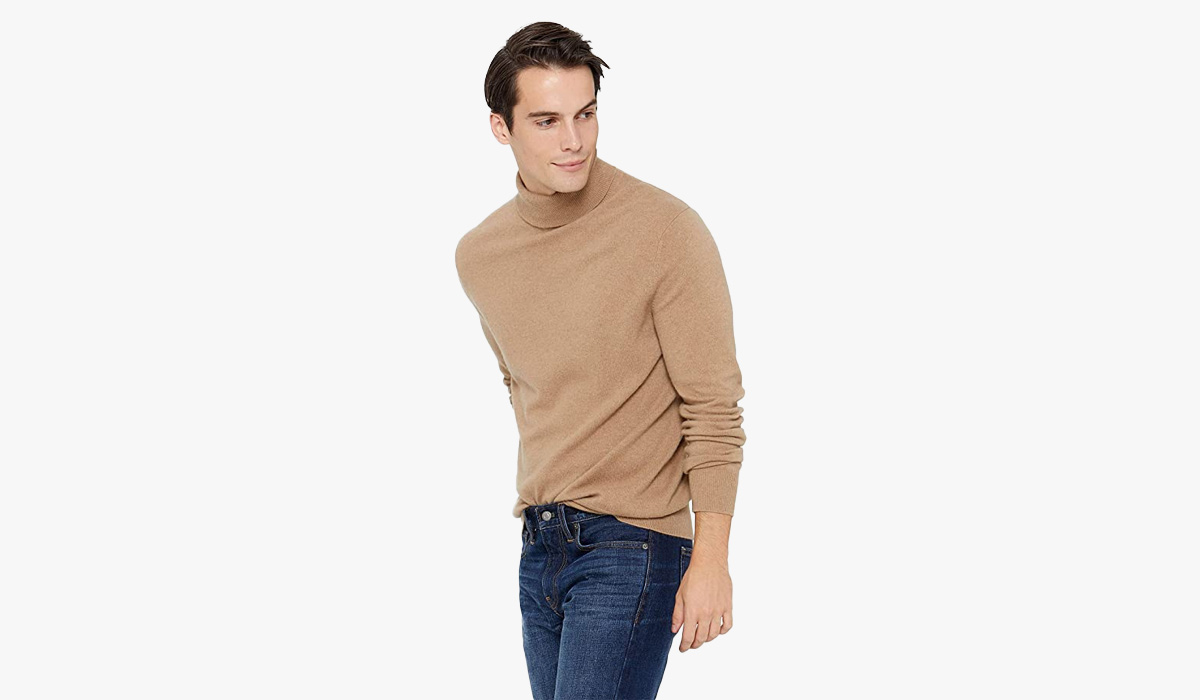 state cashmere men's classic turtleneck sweater