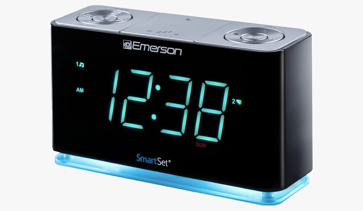 emerson smartset smart alarm clock