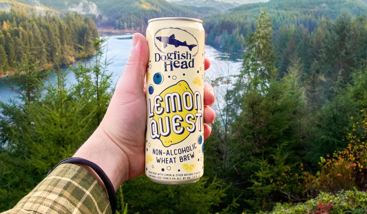 dogfish head craft brewery’s 1st non-alcoholic beer: lemon quest